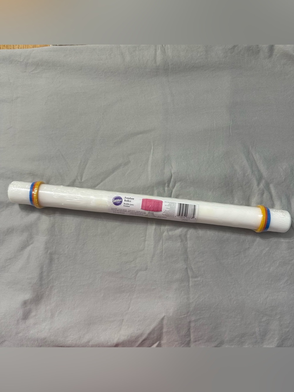 Wilton 20" Fondant Roller Extra Wide Rolling Pin Guide Rings Cake Decorating NEW